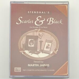 Stendhal Scarlet and Black Audiobook Cassette 2 Tapes Martin Jarvis vintage